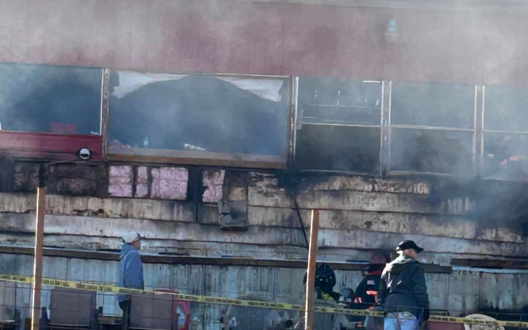 Cherokee Speedway Press Box Catches Fire