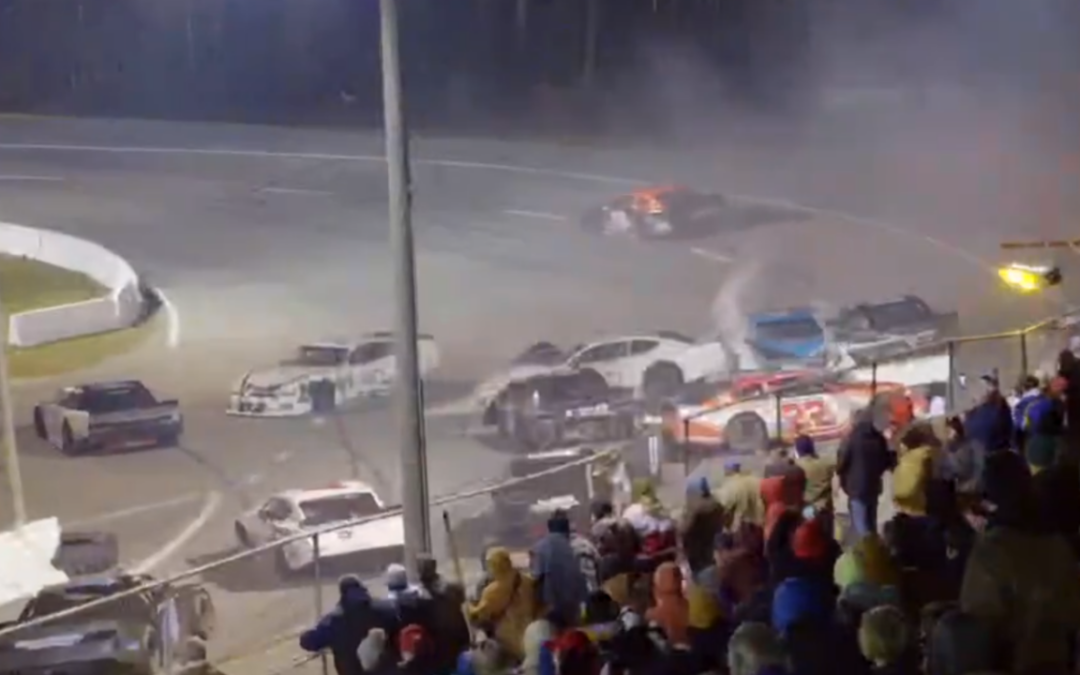 Mason Diaz And Conner Jones Fight After Wreck During South Carolina 400 at Florence