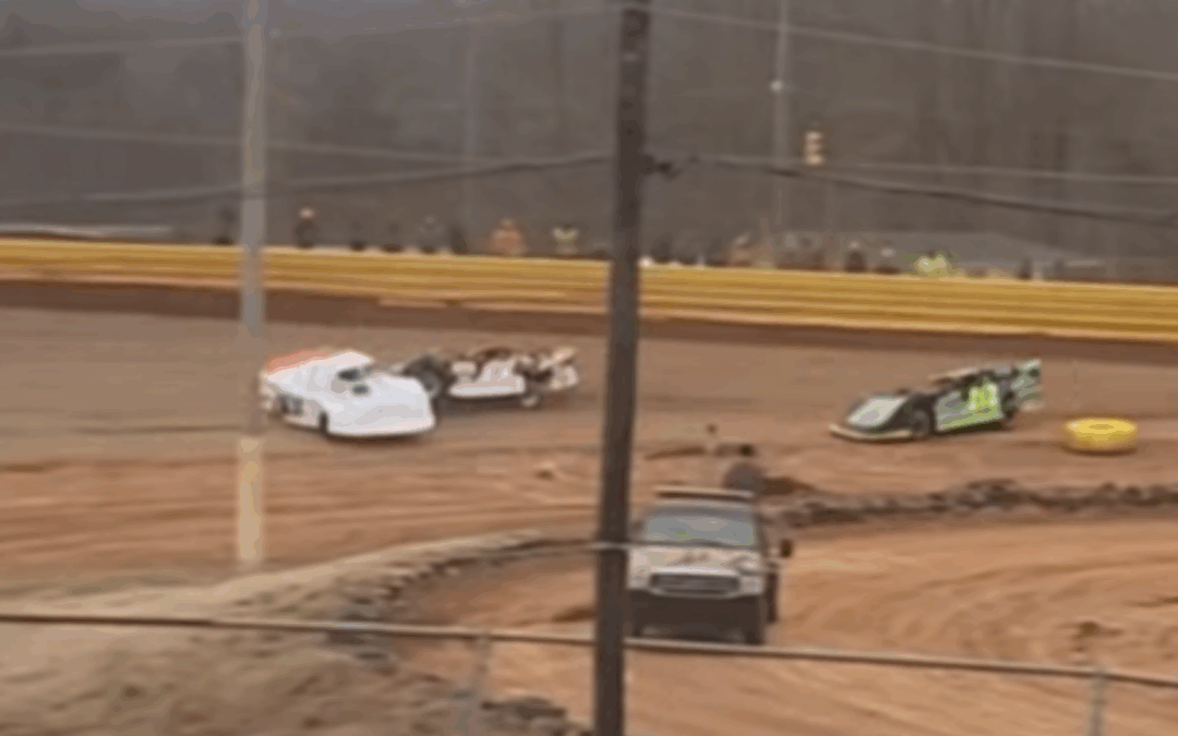 Josh Rice Expresses His Displeasure With Michael Page During The Gobbler At Duck River Raceway Park