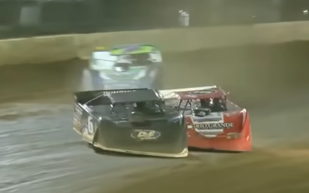 Hudson O’Neal Reacts To Contact With Bobby Pierce That Cut His Tire And Ended His Chances At A Win