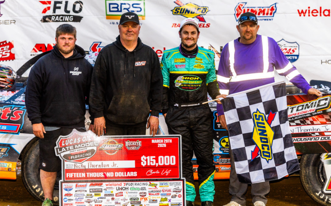 Ricky Thornton Jr. Scores First Lucas Oil Late Model Dirt Series Win Of 2026