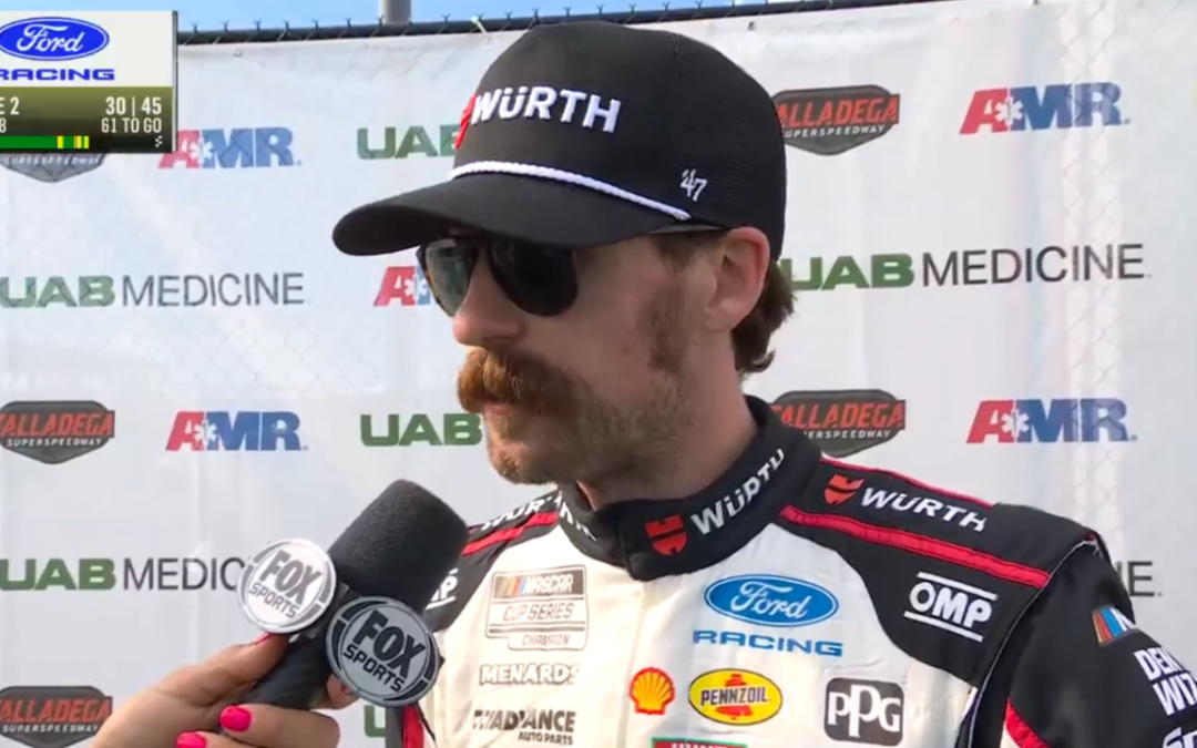 Ryan Blaney Shares What He Saw During The Huge Wreck That Ended His Day At Talladega