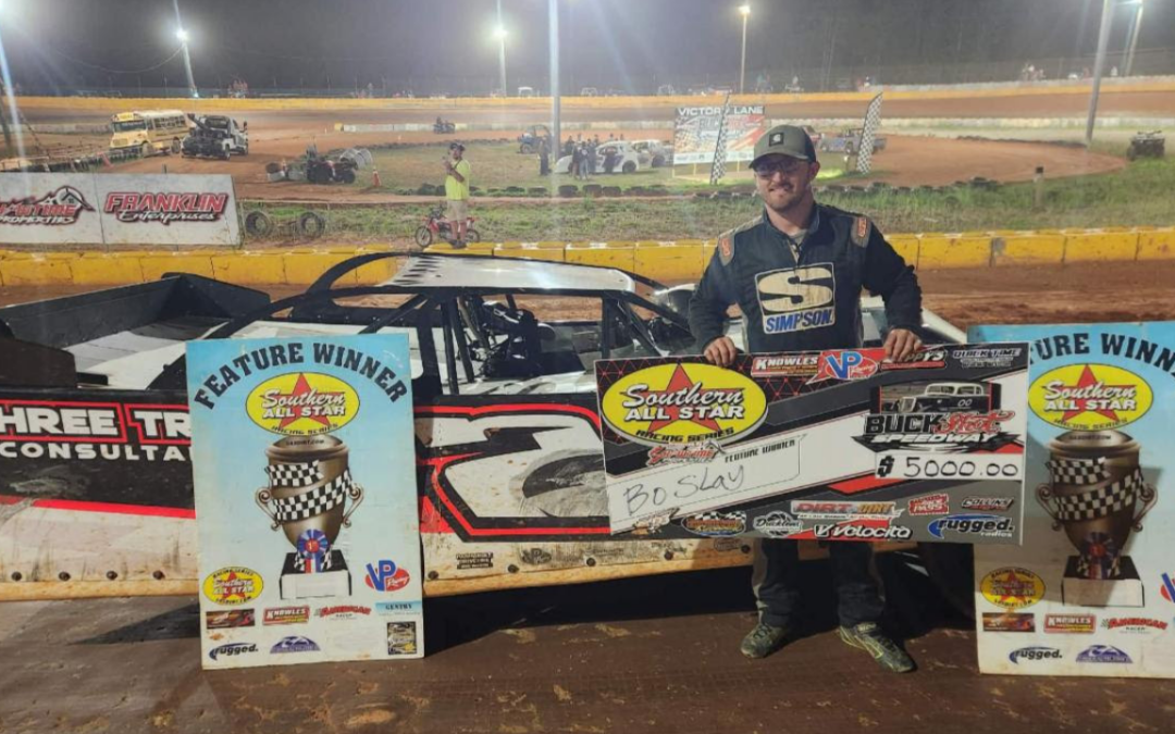 Bo Slay Captures Third Career Southern All Star Dirt Racing Series Win At Buckshot Speedway