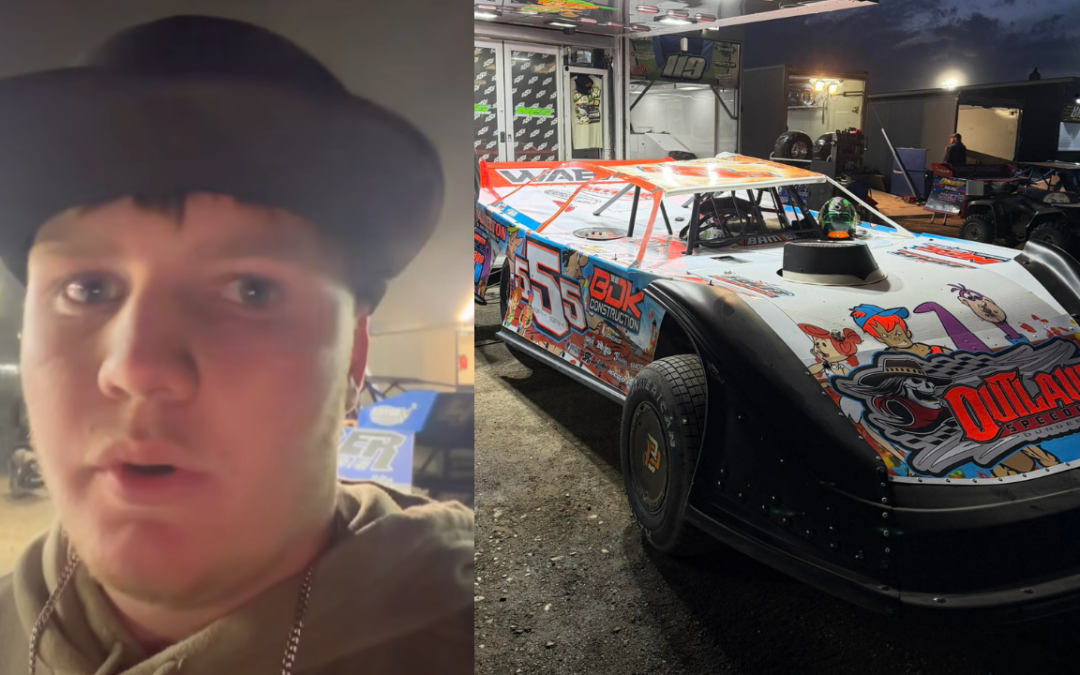Brock Pinkerous Addresses “Getting Taken Out Of The Race” During United Late Model Series Race At Outlaw Speedway