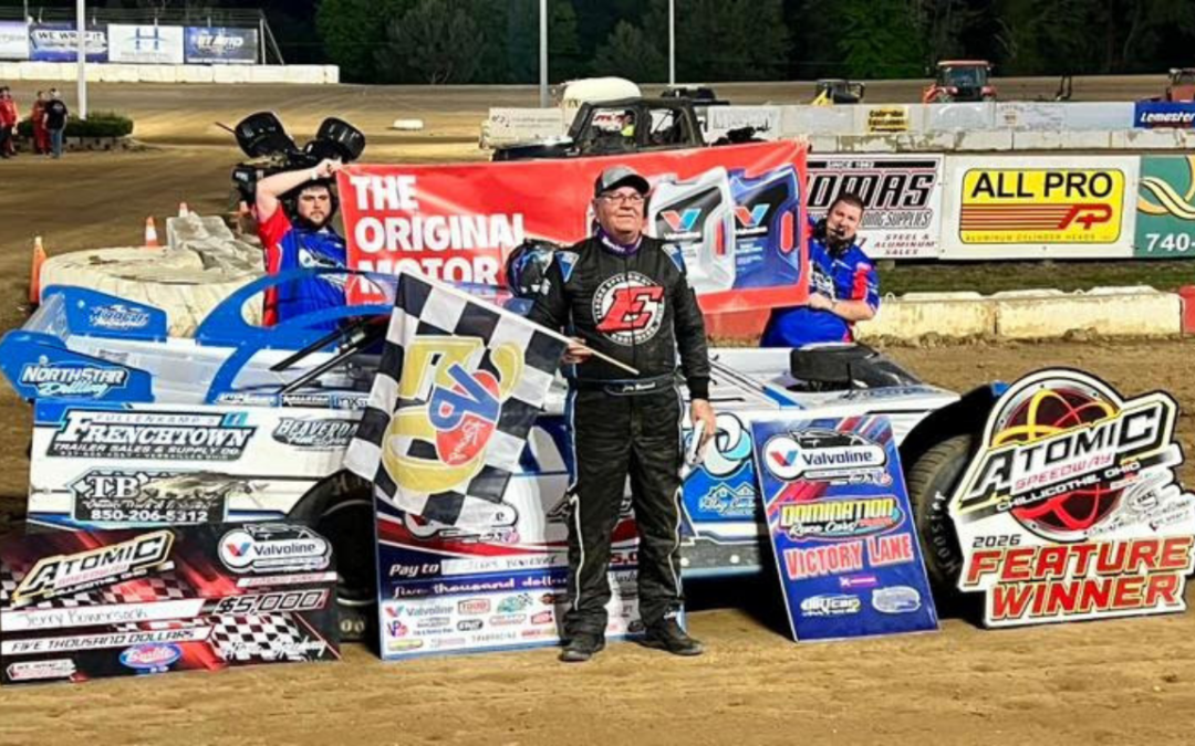 Jerry Bowersock Bags Mother’s Day Shootout Win At Atomic Speedway With Valvoline American Late Model Iron-Man Series