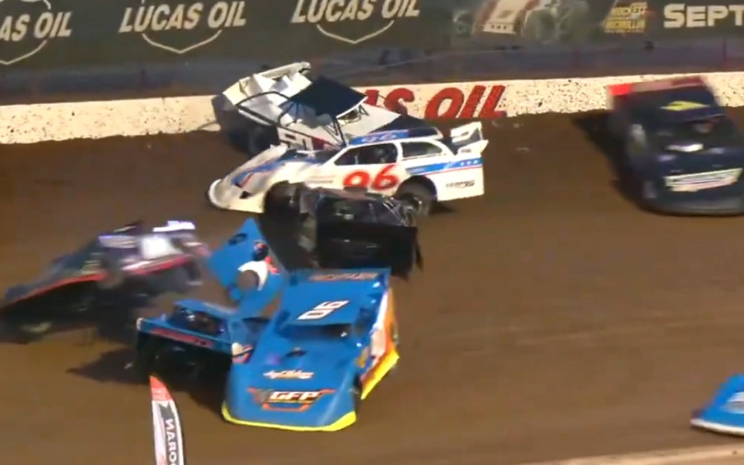 Neil Baggett Takes Blame For Huge Wreck During Cowboy Classic B-Main At Lucas Oil Speedway