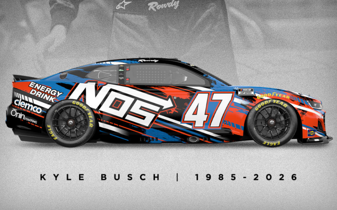 NOS Energy Drink And Ricky Stenhouse Jr. Reveal Kyle Busch Tribute Scheme For Nashville Superspeedway