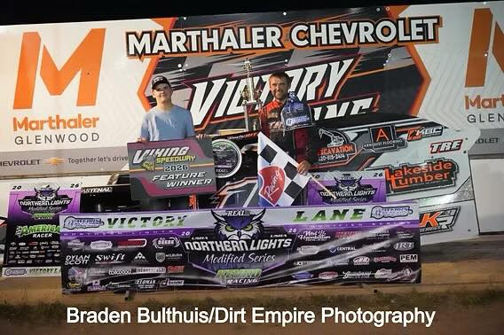 Dustin Bitzan Sweeps Viking;  Granite City Rained Out