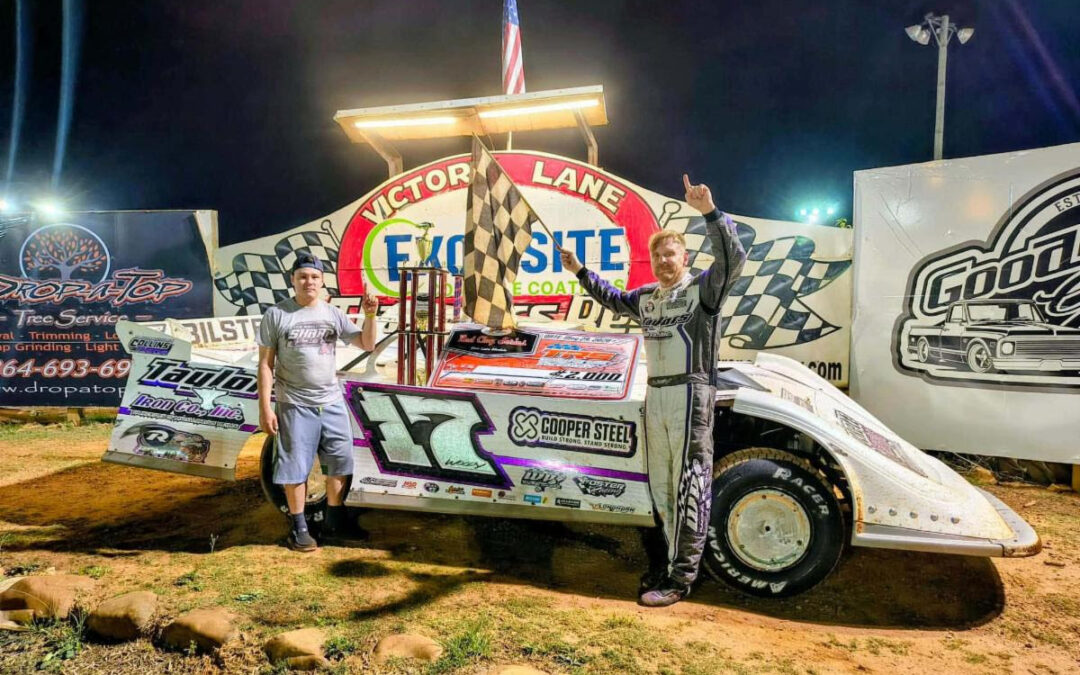 Chris Woods Dominates Red Clay 602 Late Model Series Visit To Travelers Rest Speedway