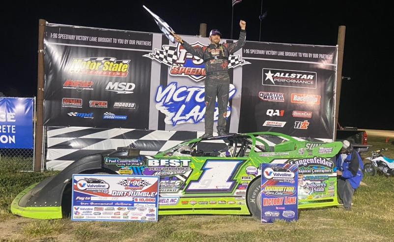 Tyler Erb Victorious At I-96 Speedway With Valvoline American Late Model Iron-Man Series