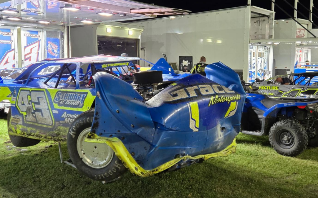 Derrick Stewart Reacts After Huge Hit At Salina Highbanks With The MLRA Series