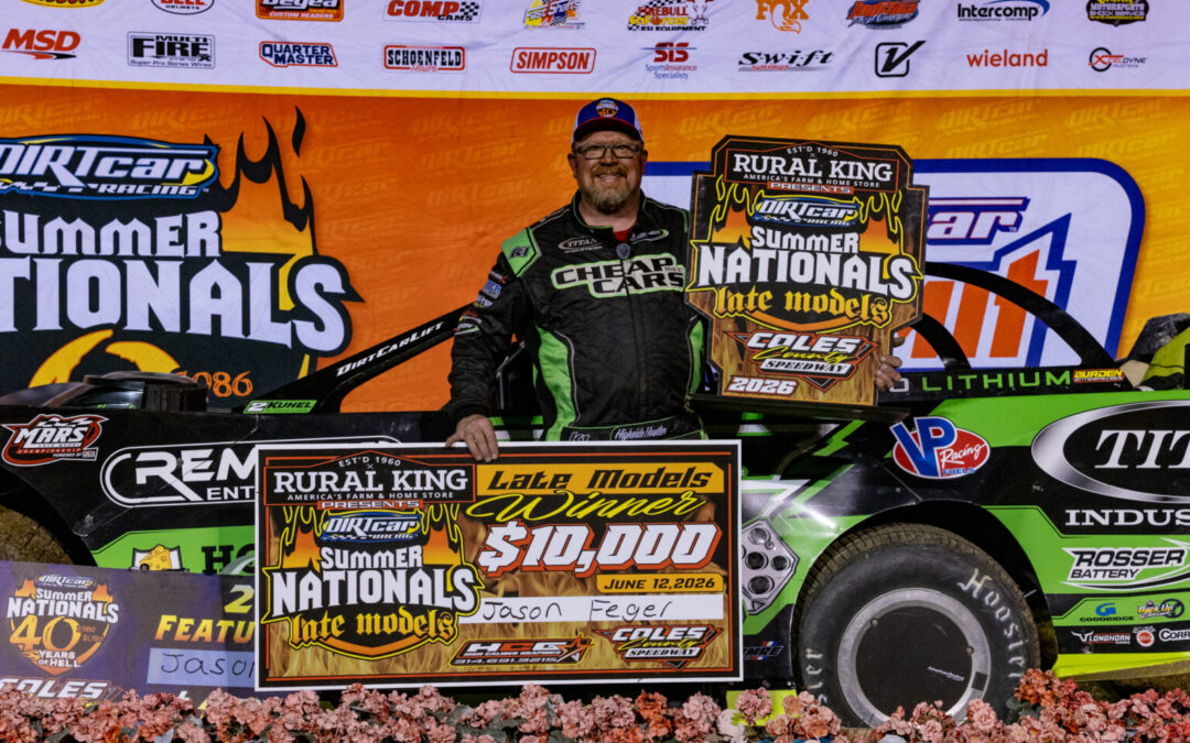 Jason Feger Wins 36th Career Summer Nationals Race In Series Debut At Coles County
