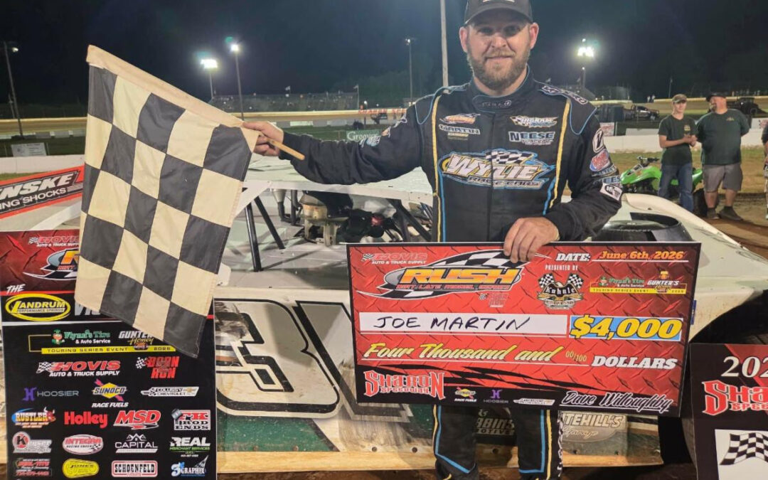 Joe Martin Ends Near 3-Year Winless Drought On The Hovis RUSH Late Model Flynn’s Tire/Gunter’s Honey Tour