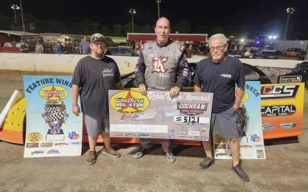 Shane Clanton Scores $5,121 SAS Victory In Robin Wynn Memorial At Cochran Motor Speedway