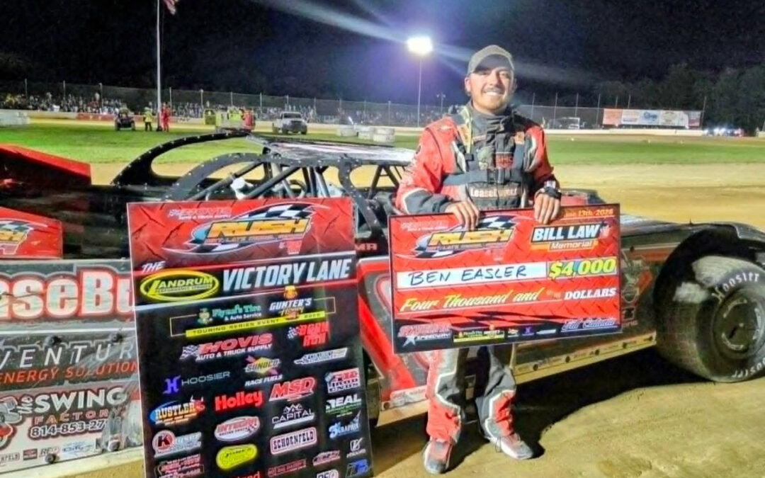 Ben Easler Tops A 43-Car Field of Hovis RUSH Late Models In “Bill Law Memorial” At Stateline For His 1st Career Flynn’s Tire/Gunter’s Honey Tour Victory