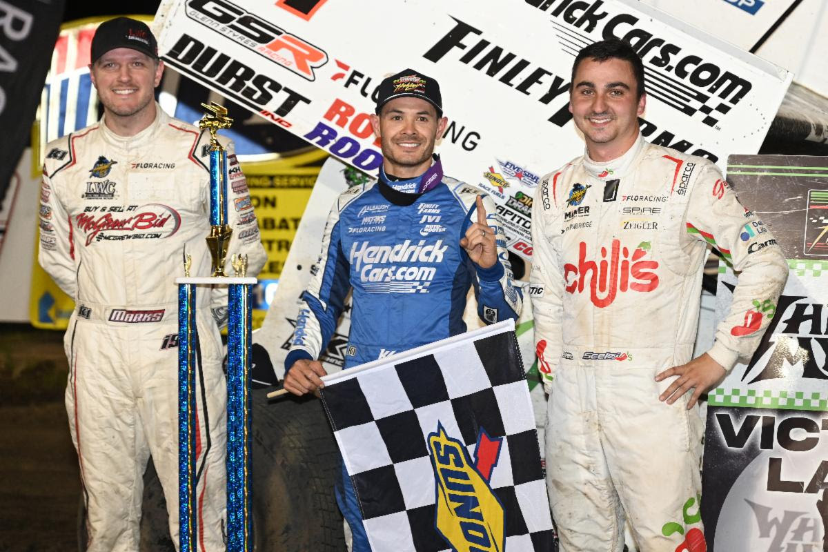 Kyle Larson Kicks Off Busy Sprint Car Week With Iowa Lottery Duel At Davenport Win