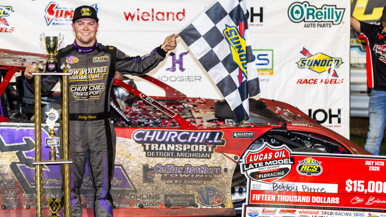 Bobby Pierce Wins Lucas Oil Late Model Dirt Series Adams County Debut