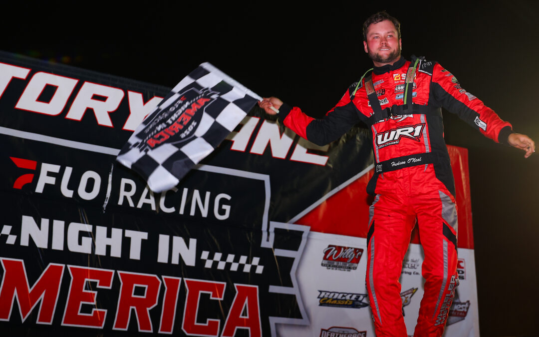 Hudson O’Neal Wins Thrilling Fairbury FloRacing Night In America Feature