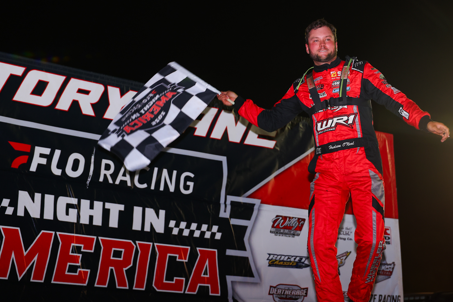 Hudson O’Neal Wins Thrilling Fairbury FloRacing Night In America Feature