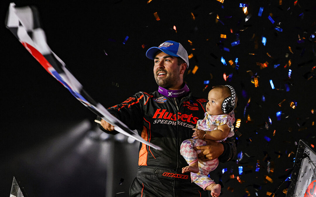 David Gravel Wheels From Third Row For Sixth Weedsport Win