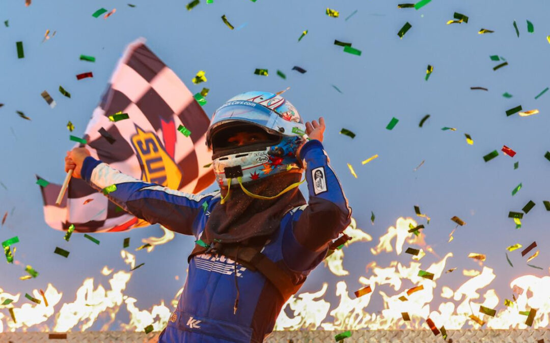 Kyle Larson Charges By Rico Abreu & Corey Day For $100,000 Joker’s Jackpot Title At Eldora Speedway