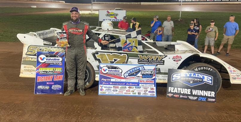 Zack Dohm Rides To Rumble On The Ridge Win At Skyline Speedway With Valvoline American Late Model Iron-Man Series