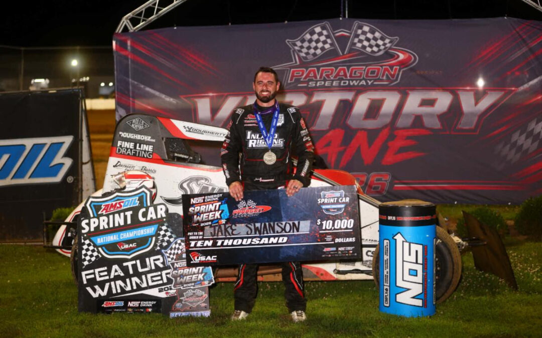 Jake Swanson Scores! Wins Paragon’s USAC Indiana Sprint Week Return