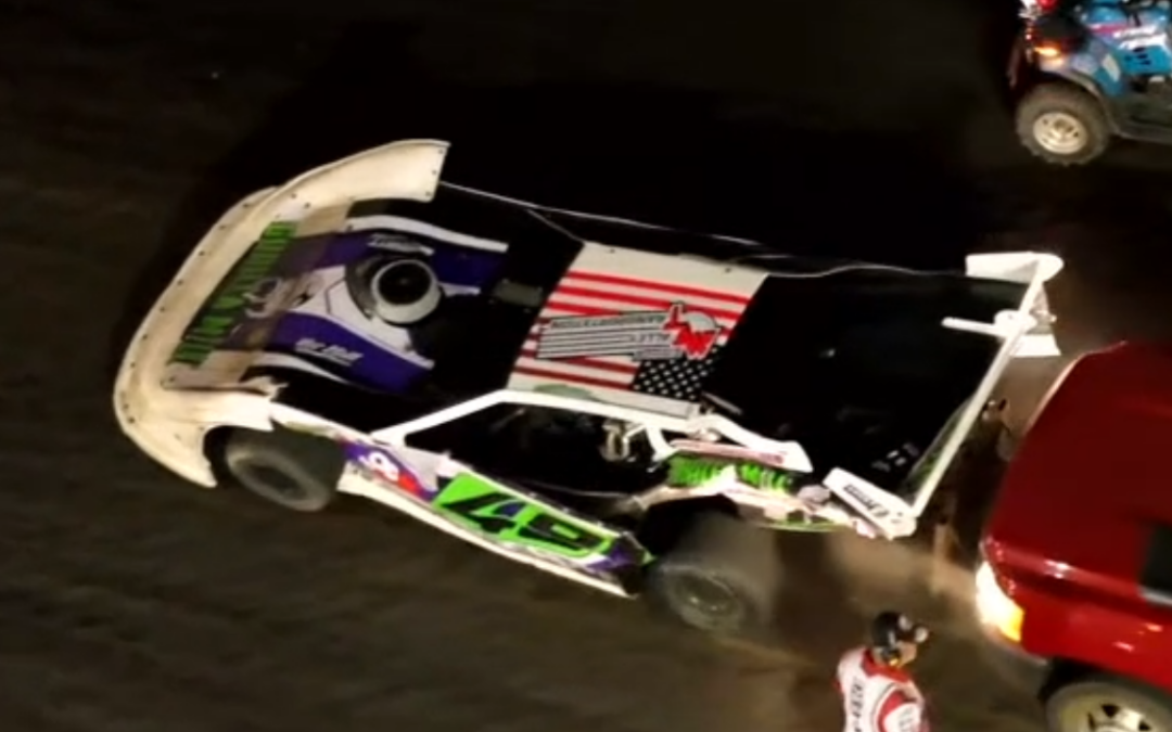 Jake Timm Reacts To Massive Wreck With Nick Hoffman Following The Checkers At Mason City