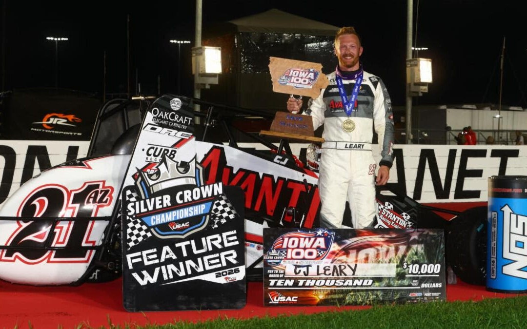 C.J. Leary Wins Iowa 100, Extends USAC Silver Crown Point Lead