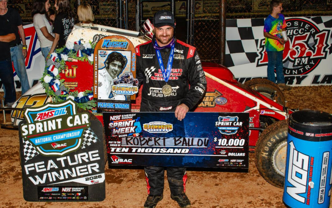 Robert Ballou Bags Bloomington’s Sheldon Kinser Memorial On Final Lap