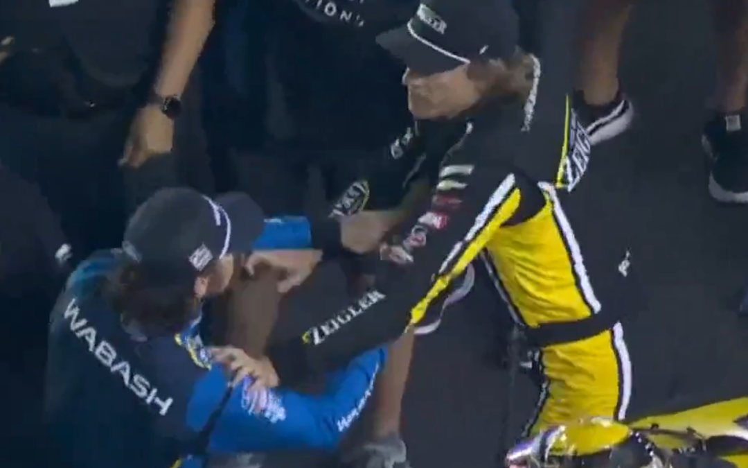 Ryan Blaney Reacts After Getting Wrecked By Carson Hocevar At Bristol