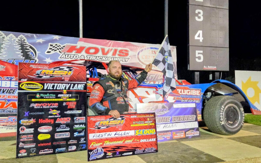 Austin Allen Becomes 9th Different Winner In 10 Hovis RUSH Late Model Flynn’s Tire/Gunter’s Honey Tour Races In 2026
