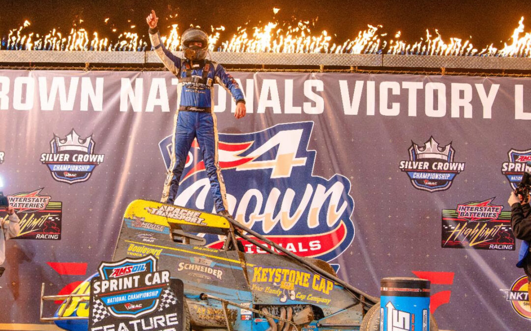 Deja Danner! Briggs Danner Repeats Thursday Night USAC Sprint Car Win At Eldora
