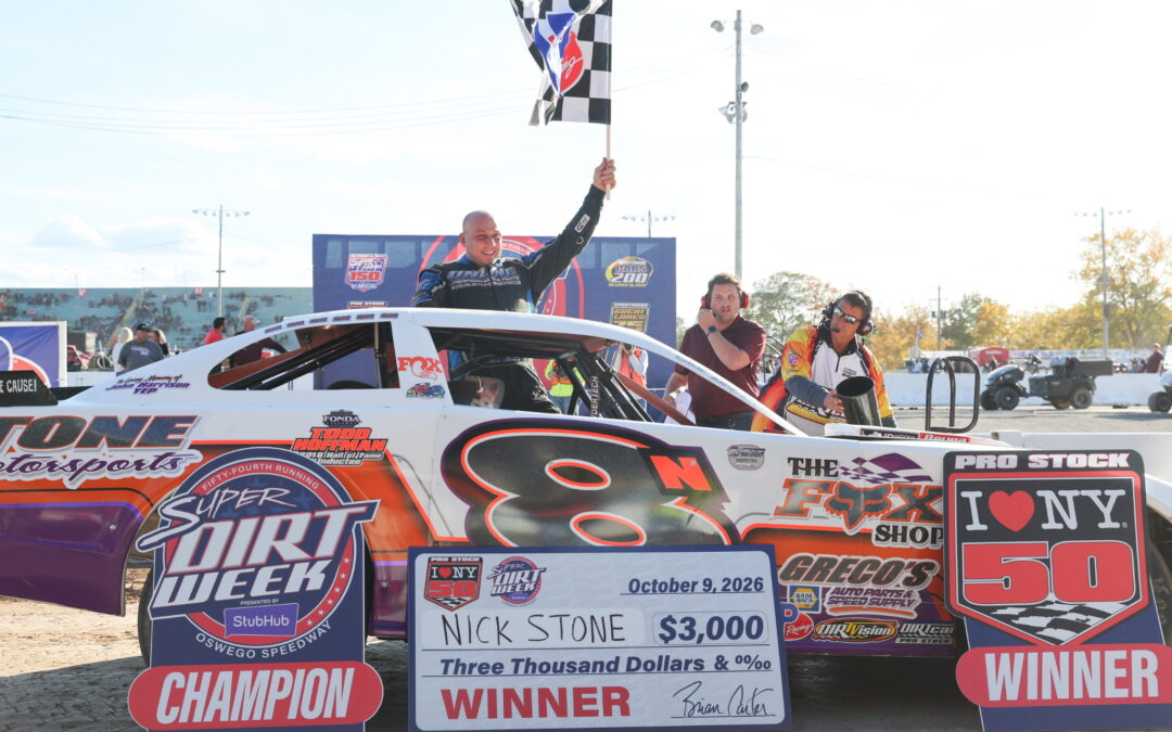 Nick Stone Wins Second I Love NY 50 In Thrilling Finish At Super DIRT Week 54