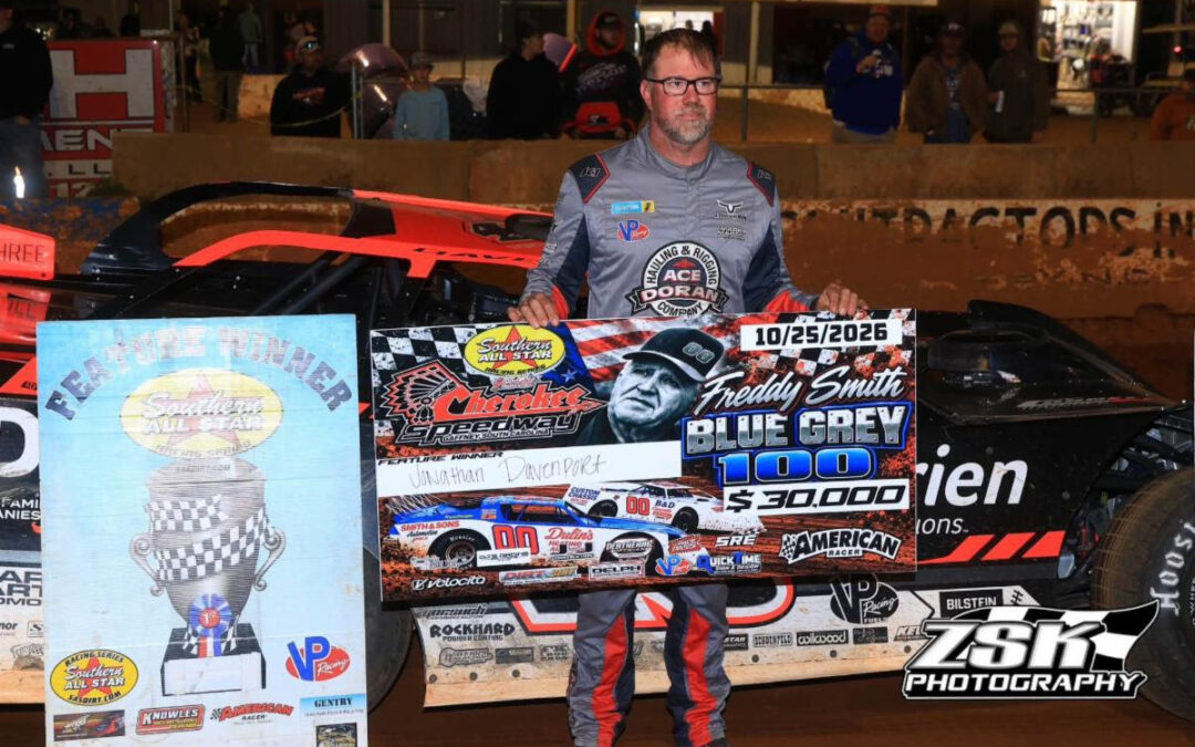 Jonathan Davenport Cashes $30,000 For Winning Second Blue Gray 100 Title; Tucker Anderson Wins Southern All Stars Championship!