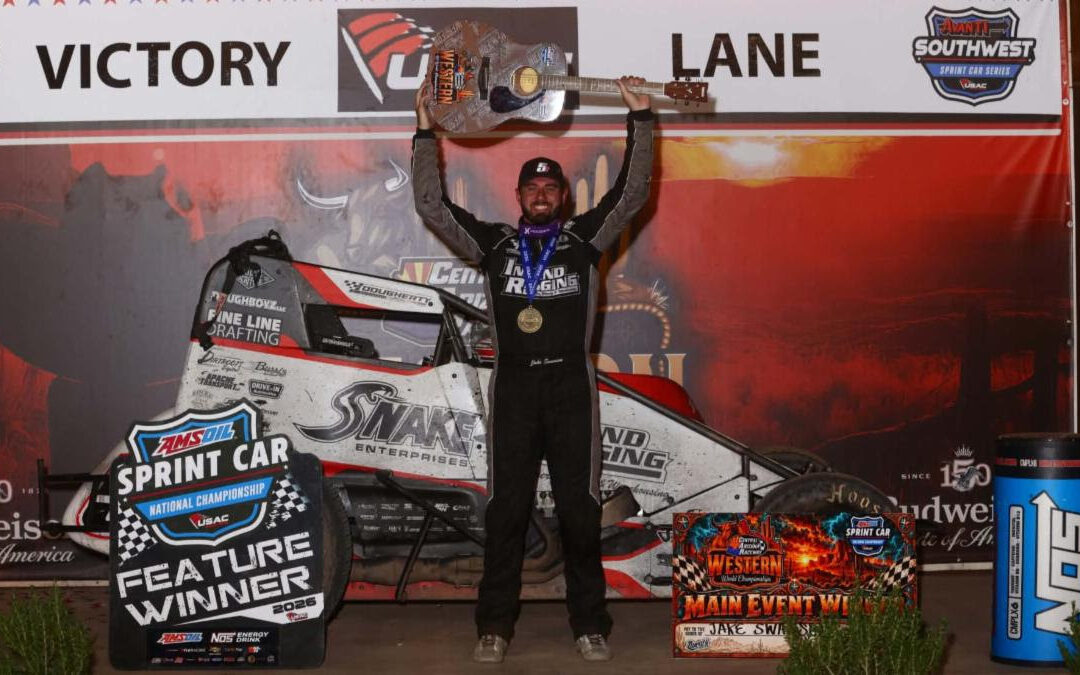 Jake Swanson Schools Field At Western World Opener, Kyle Cummins Clinches USAC Sprint Title