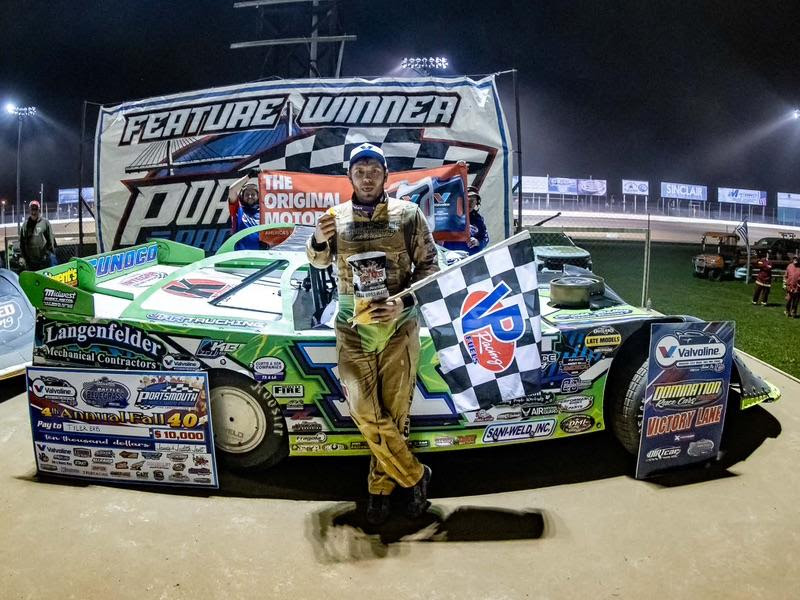 Tyler Erb Finds Fall 40 Victory Lane With Valvoline American Late Model Iron-Man Series At Portsmouth Raceway Park