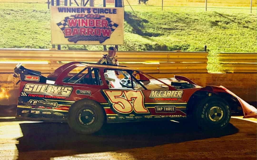 Luke Cooper Keeps Rolling; Wins Third Straight With Red Clay Series At Winder-Barrow Speedway