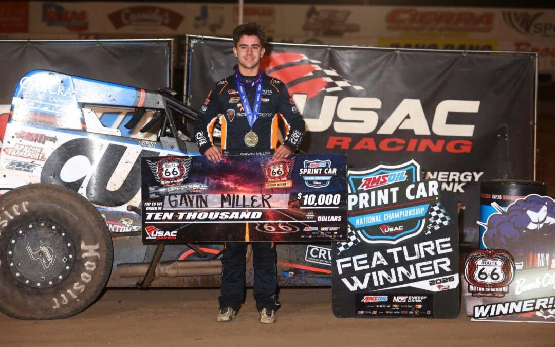 Bomb City Beatdown! Gavin Miller Masters Amarillo For First USAC Sprint Car Win