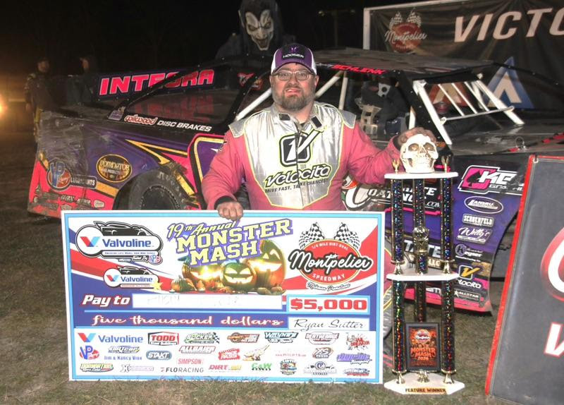 Rusty Schlenk Smashes 19th Annual Monster Mash Win With Valvoline American Late Model Iron-Man Series At Montpelier Speedway